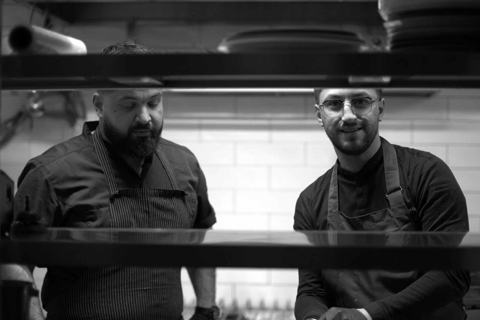 Two chefs in the OIKOS kitchen